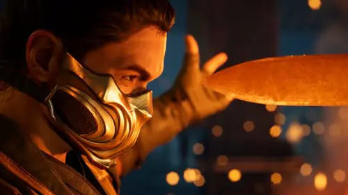 Scorpion as he appears in Mortal Kombat 1 being attacked