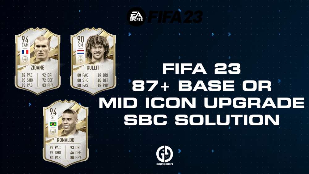 FIFA 23 87+ Base Or Mid Icon Upgrade SBC Solution