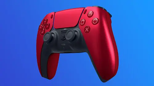 The Volcanic Red DualSense Controller