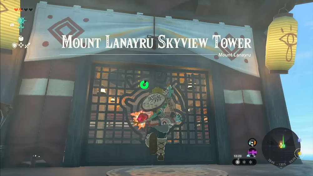 Zelda Tears of the Kingdom Mount Lanayru Skyview Tower: Where to find & how to activate