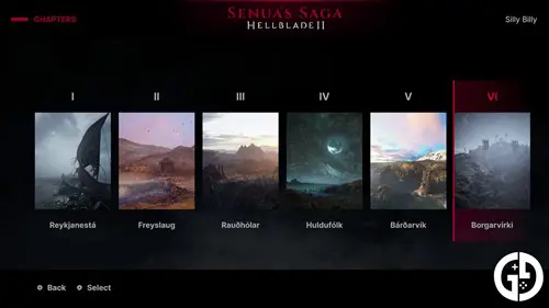 Hellblade 2 Chapter List