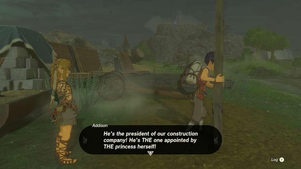 How to help Addison support President Hudson signs in Zelda: Tears of the Kingdom